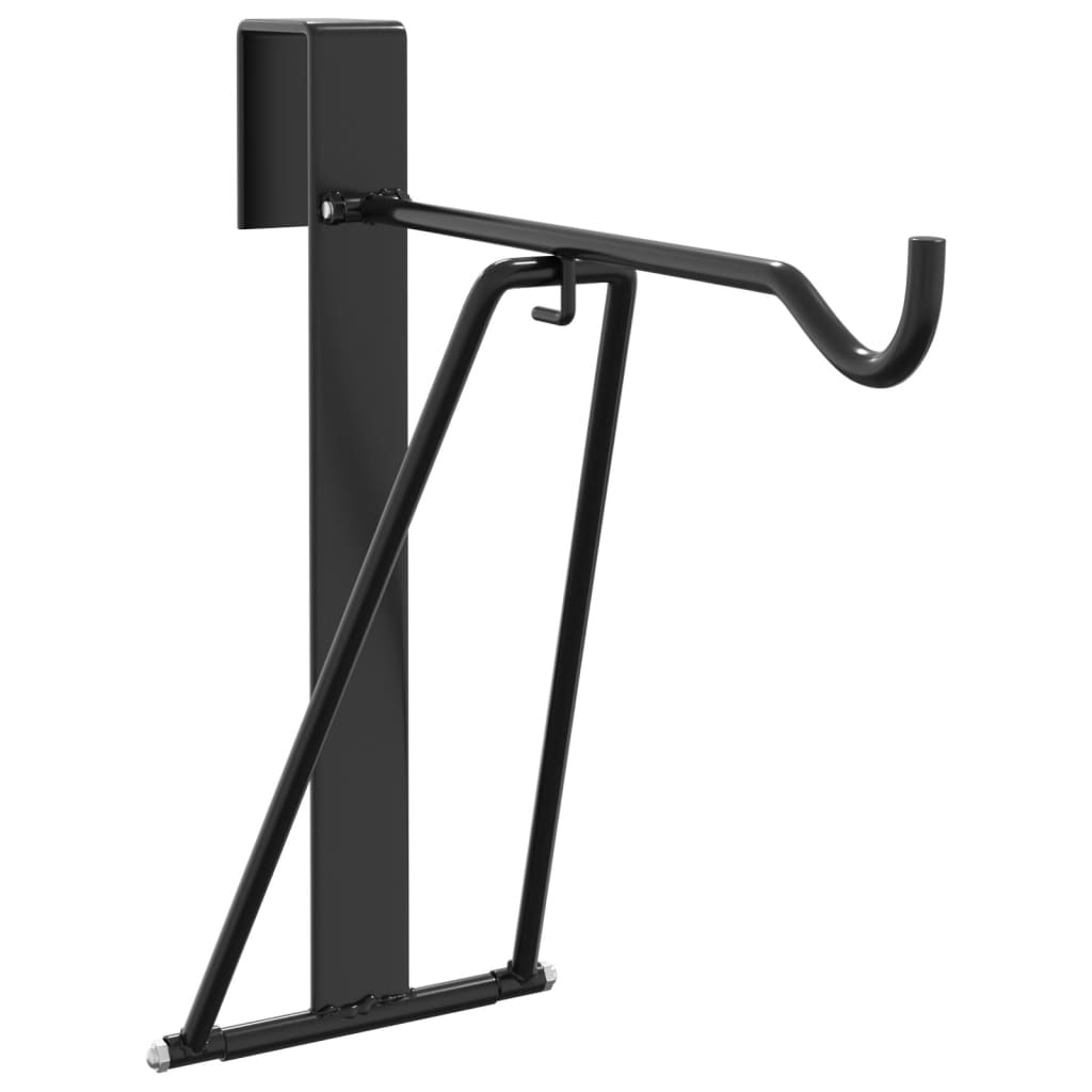 Foldable Saddle Rack Portable Black Steel
