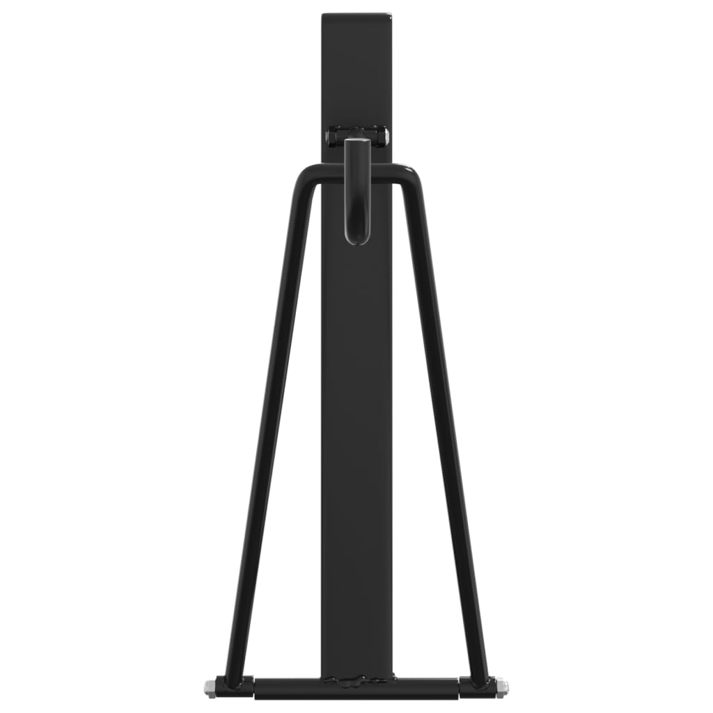 Foldable Saddle Rack Portable Black Steel