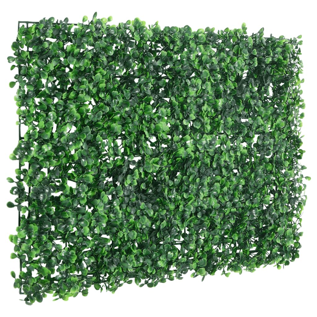 Artificial Shrub Leaf Fence 6 pcs Green 40x60 cm