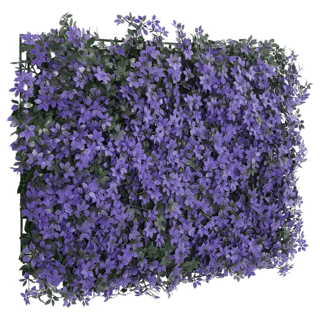  vidaXL Artificial Leaf Fence 6 pcs Purple 40x60 cm