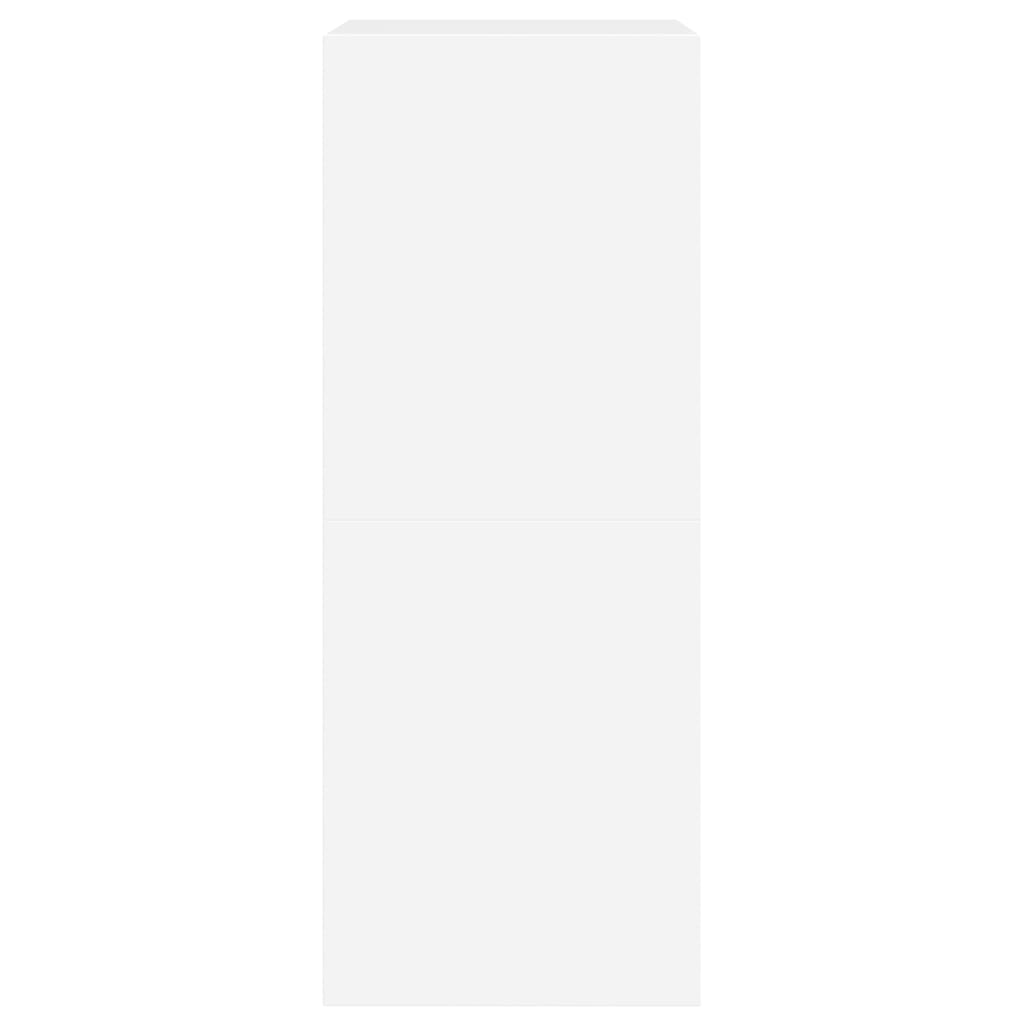Shoe Cabinet with 2 Flip-Drawers White 80x42x108 cm