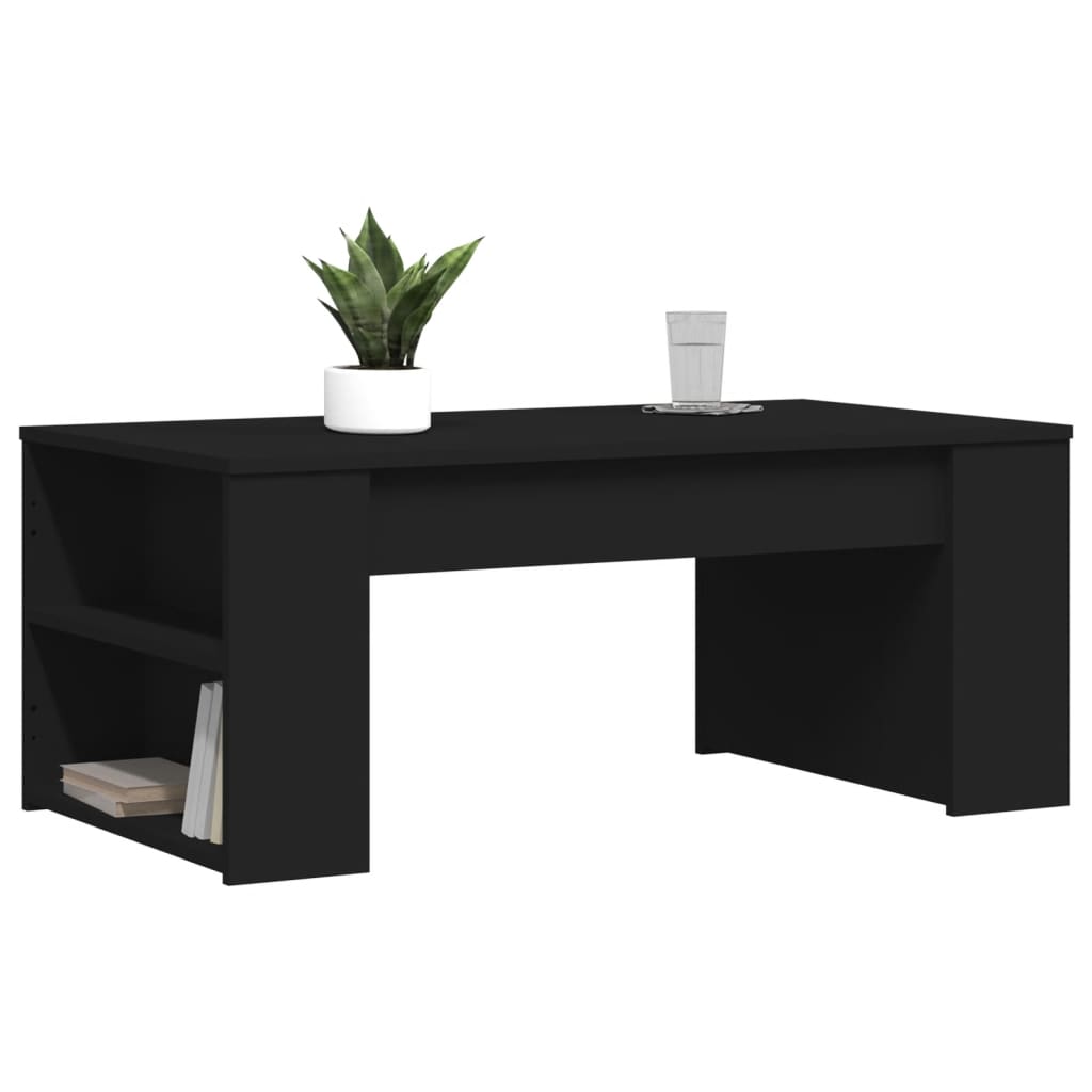 Coffee Table | Black | Engineered wood | Small coffee table