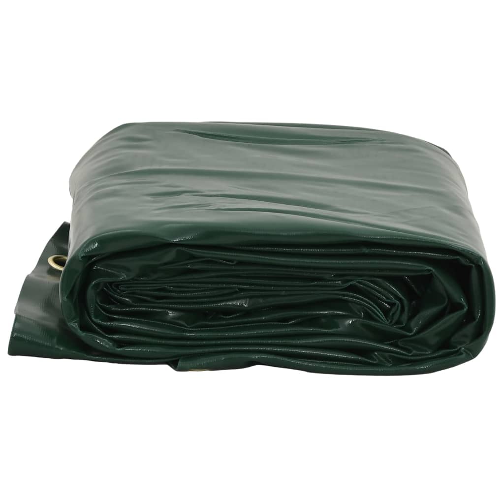 vidaXL Tarpaulin Green 1.5x2.5 m 650 g/m²