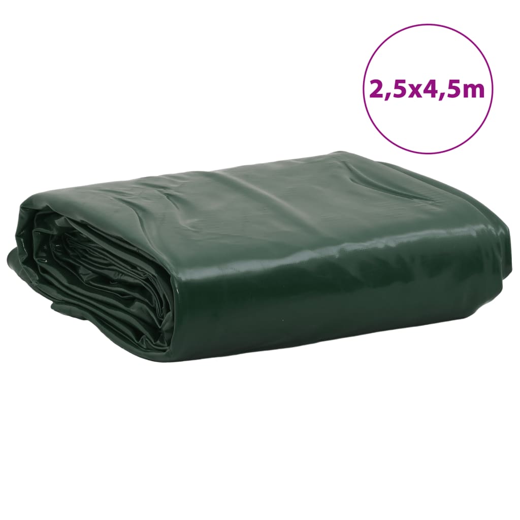 vidaXL Tarpaulin Green 2.5x4.5 m 650 g/m²