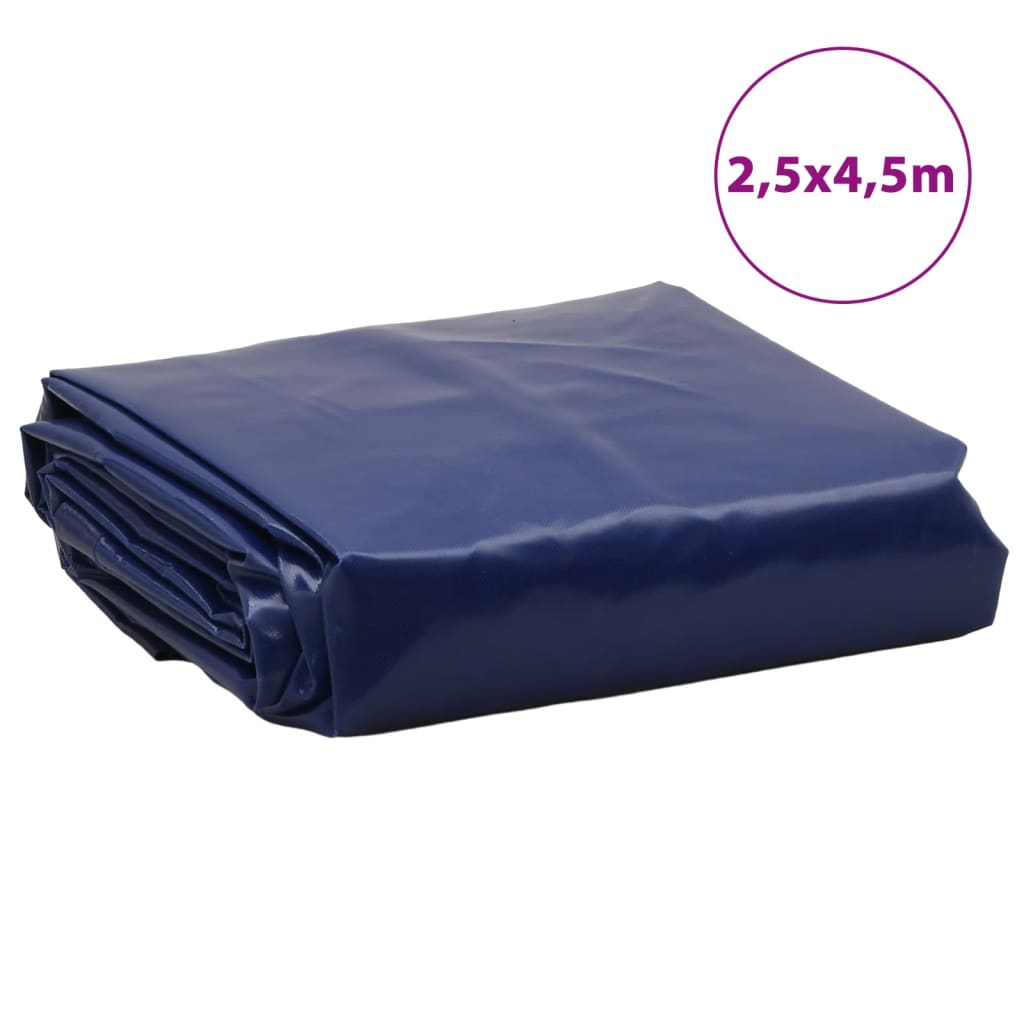 vidaXL Tarpaulin Blue 2.5x4.5 m 650 g/m²