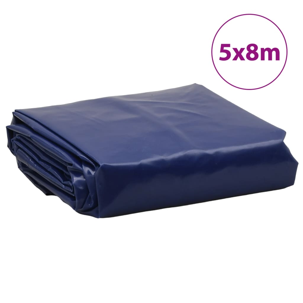 vidaXL Tarpaulin Blue 5x8 m 650 g/m²