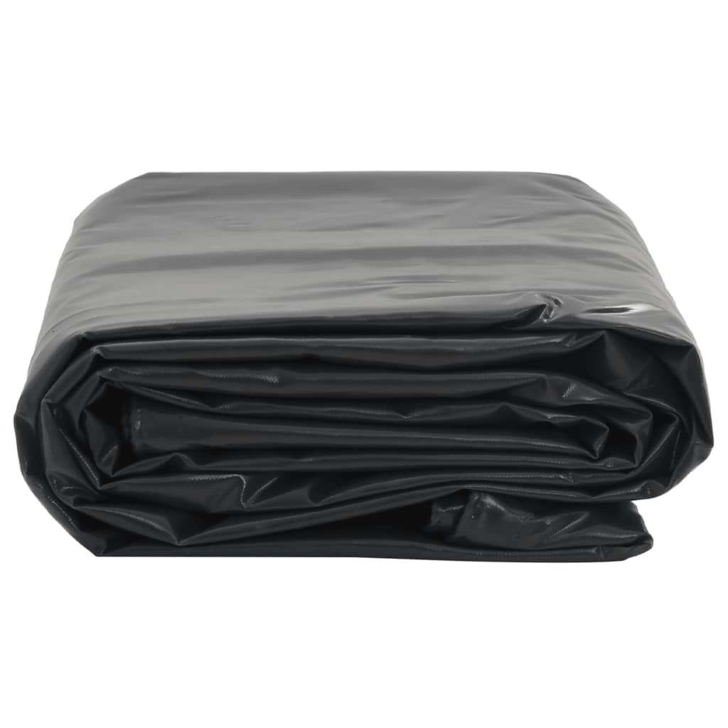 vidaXL Tarpaulin Black 1x2.5 m 650 g/m²