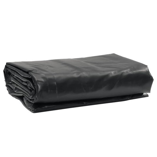 vidaXL Tarpaulin Black 1x2.5 m 650 g/m²