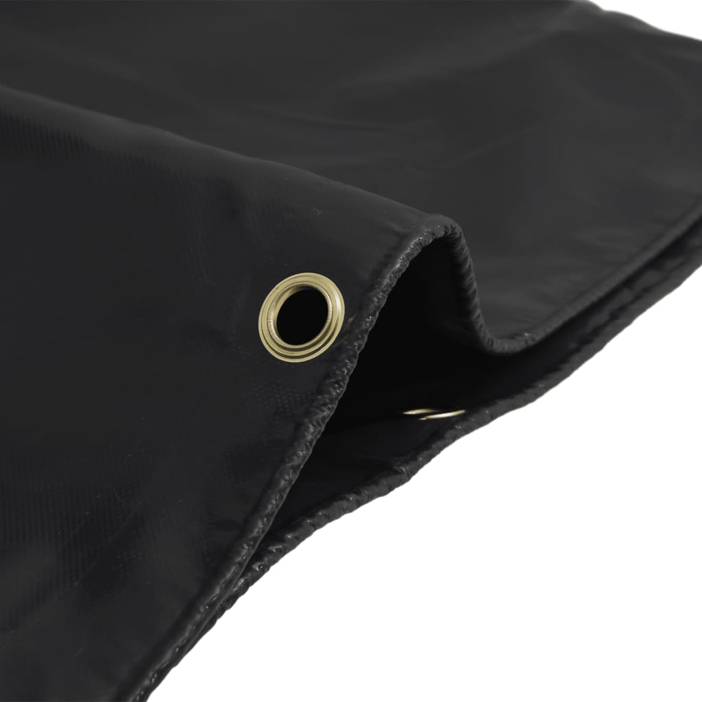 vidaXL Tarpaulin Black 1.5x2 m 650 g/m²