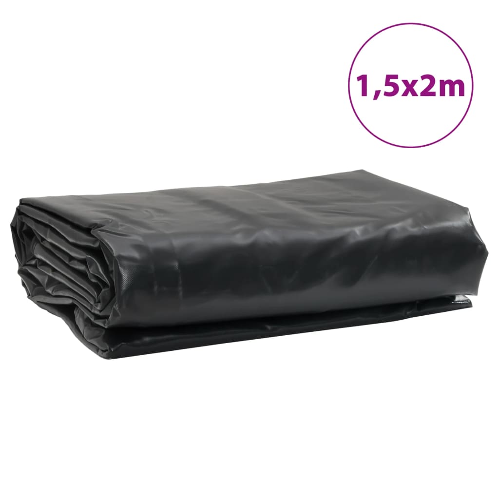 Tarpaulin Black 1.5x2 m 650 g/m²