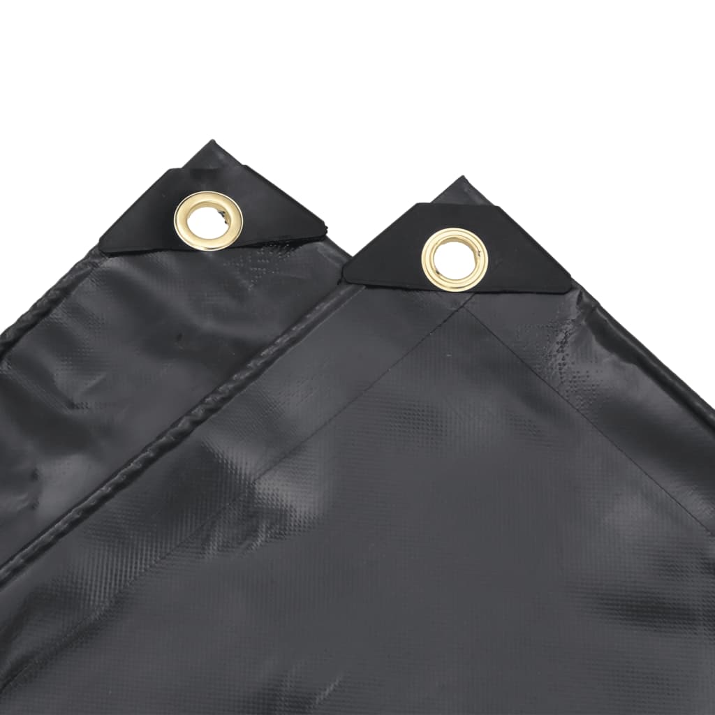 vidaXL Tarpaulin Black 5x7 m 650 g/m²