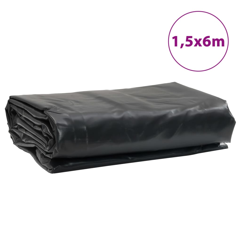 vidaXL Tarpaulin Anthracite 1.5x6 m 600 g/m²