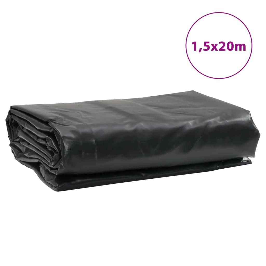 vidaXL Tarpaulin Anthracite 1.5x20 m 650 g/m²