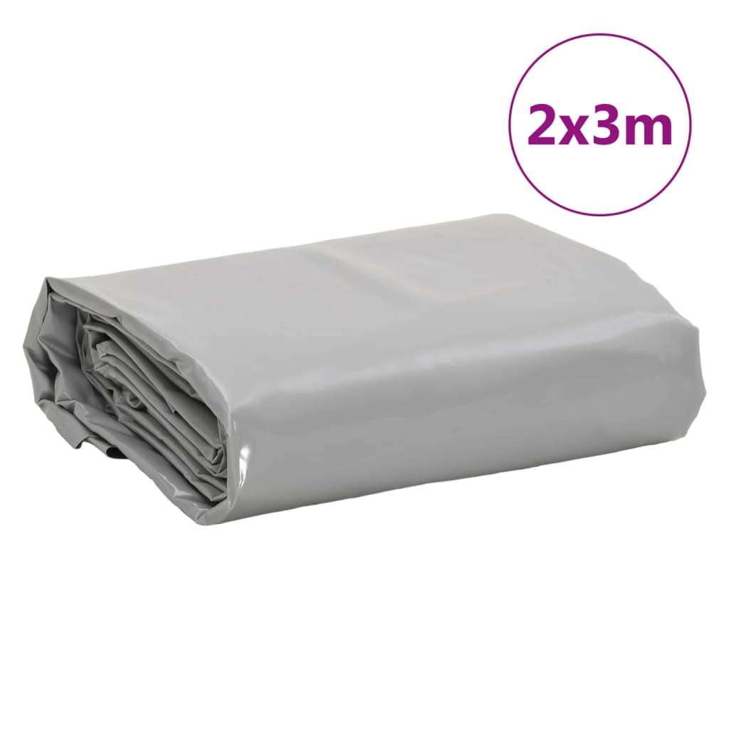 vidaXL Tarpaulin Grey 2x3 m 650 g/m²