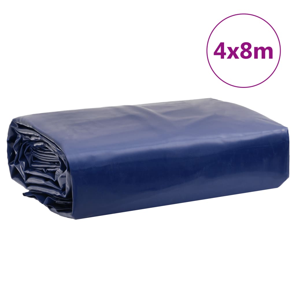 vidaXL Tarpaulin Blue 4x8 m 650 g/m²