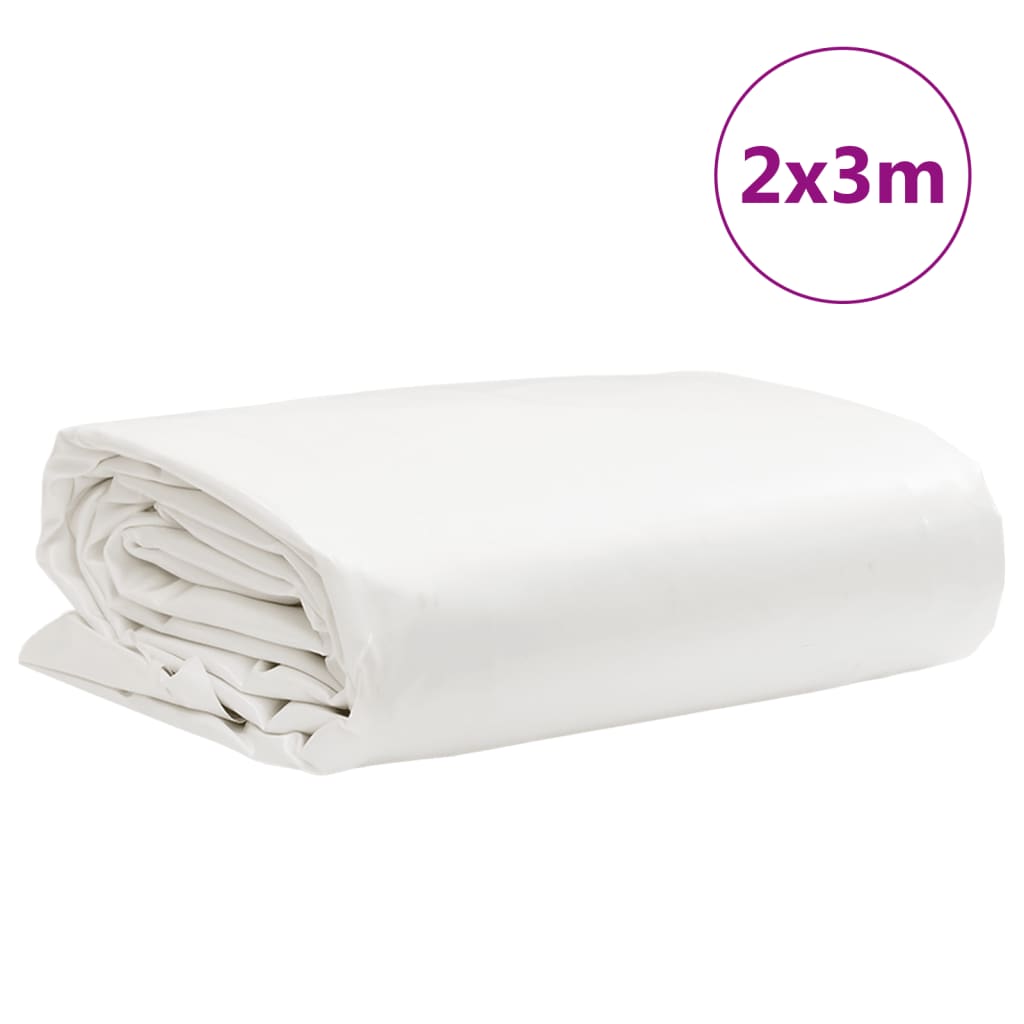 vidaXL Tarpaulin White 2x3 m 650 g/m²