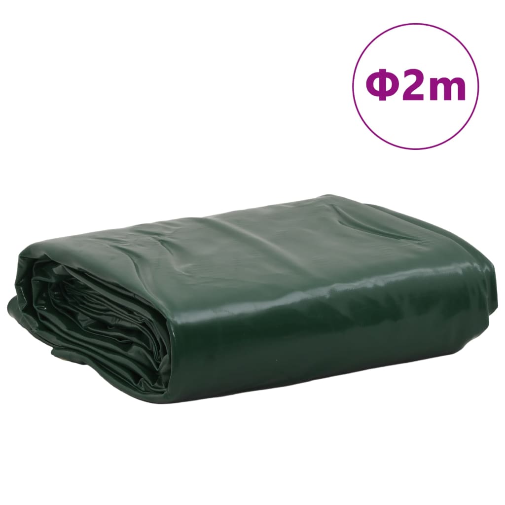 vidaXL Tarpaulin Green Ø 2 m 600 /m²