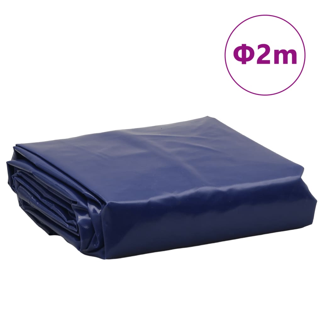 vidaXL Tarpaulin Blue Ø 2 m 600 /m²