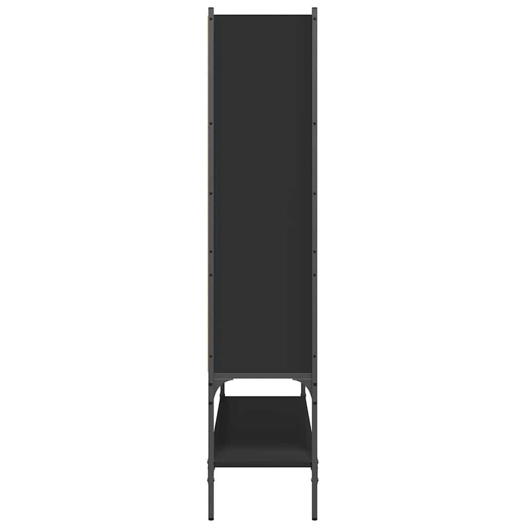 Bookcase Black 102x30x141,5 cm Engineered Wood