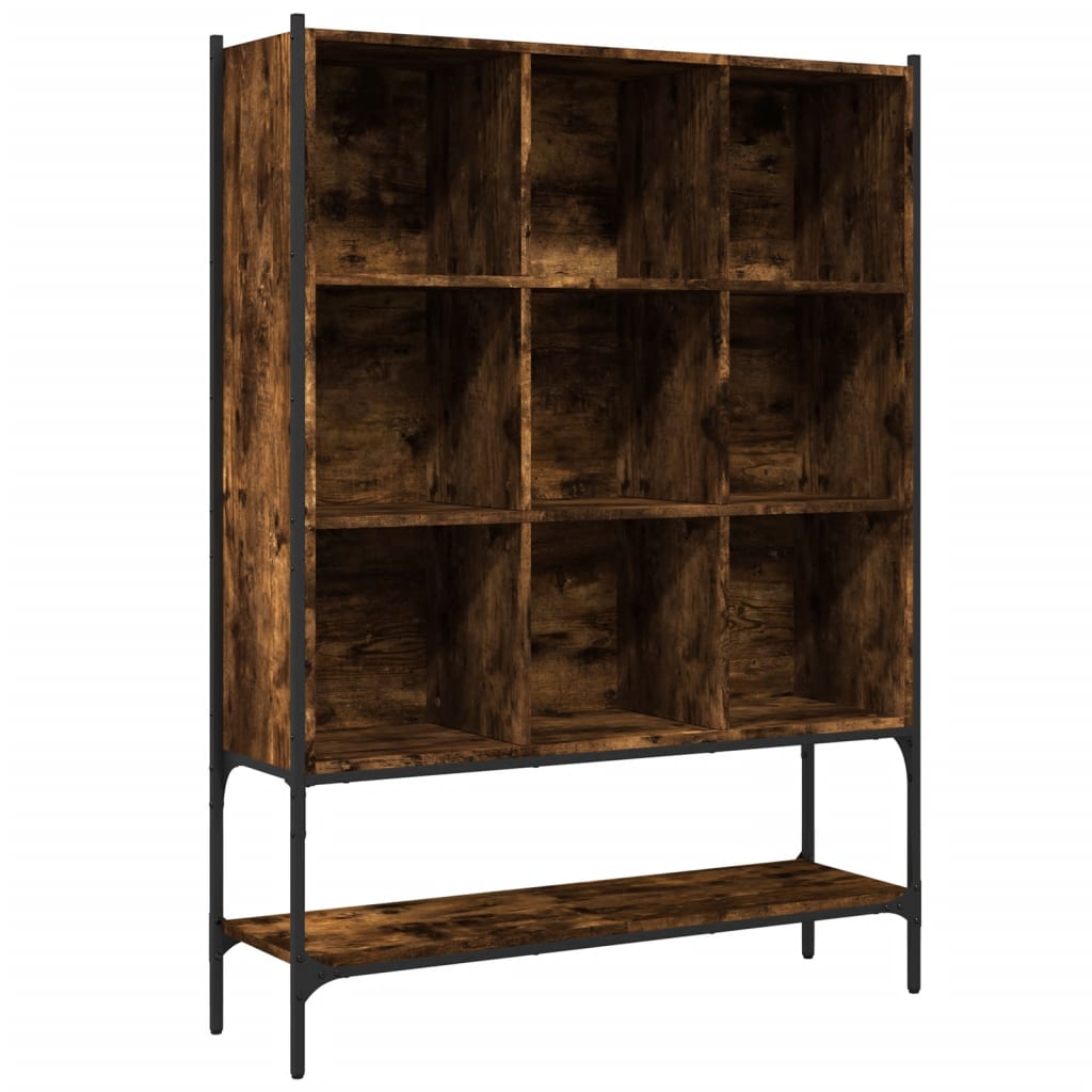 Bookcase Smoked Oak 102x30x141,5 cm Engineered Wood