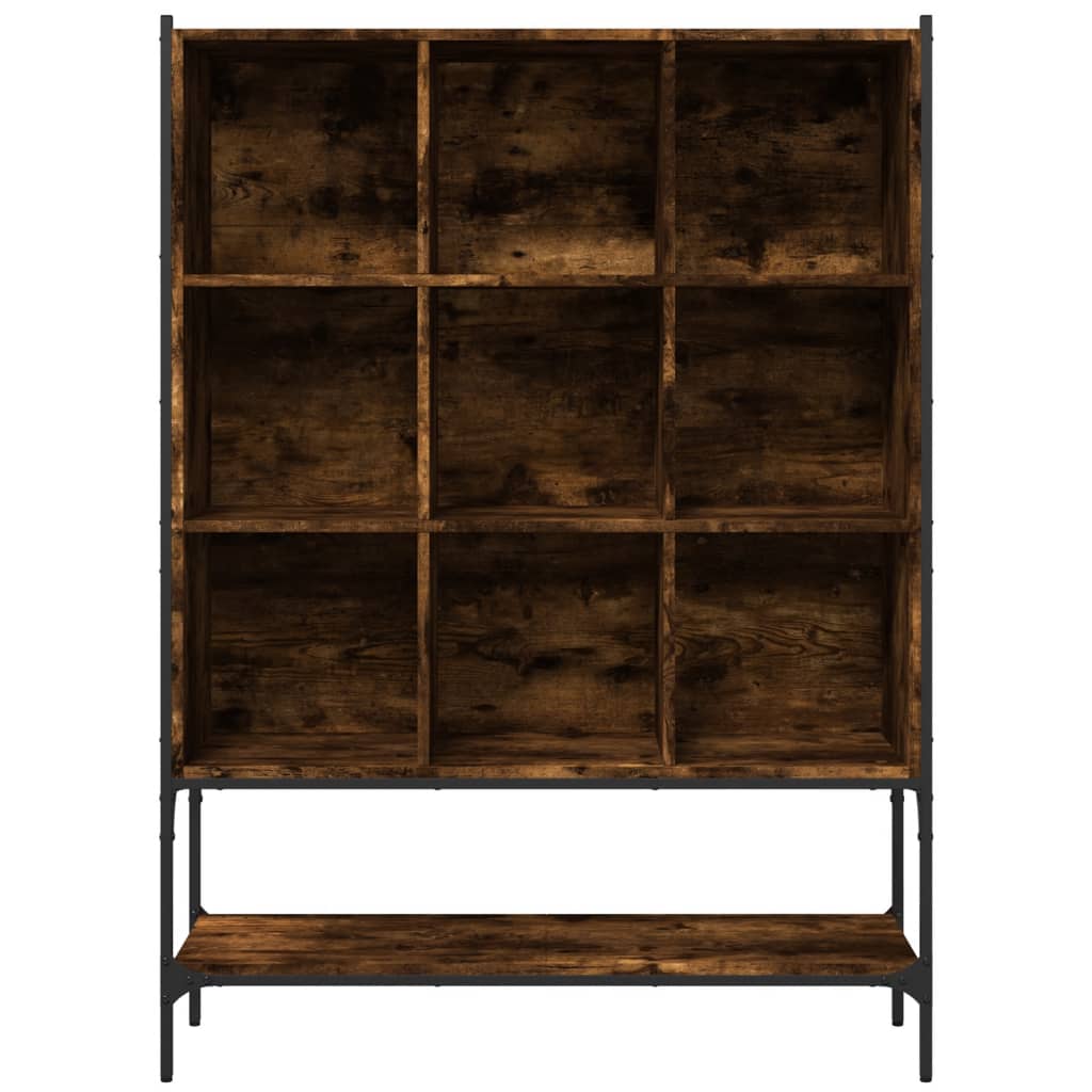 Bookcase Smoked Oak 102x30x141,5 cm Engineered Wood