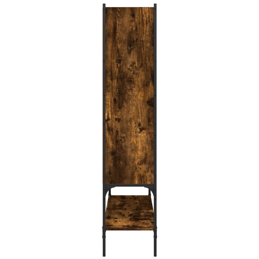 Bookcase Smoked Oak 102x30x141,5 cm Engineered Wood