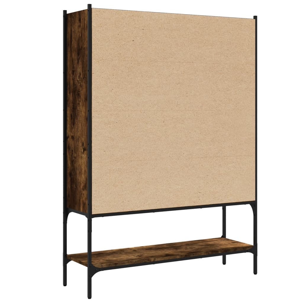 Bookcase Smoked Oak 102x30x141,5 cm Engineered Wood
