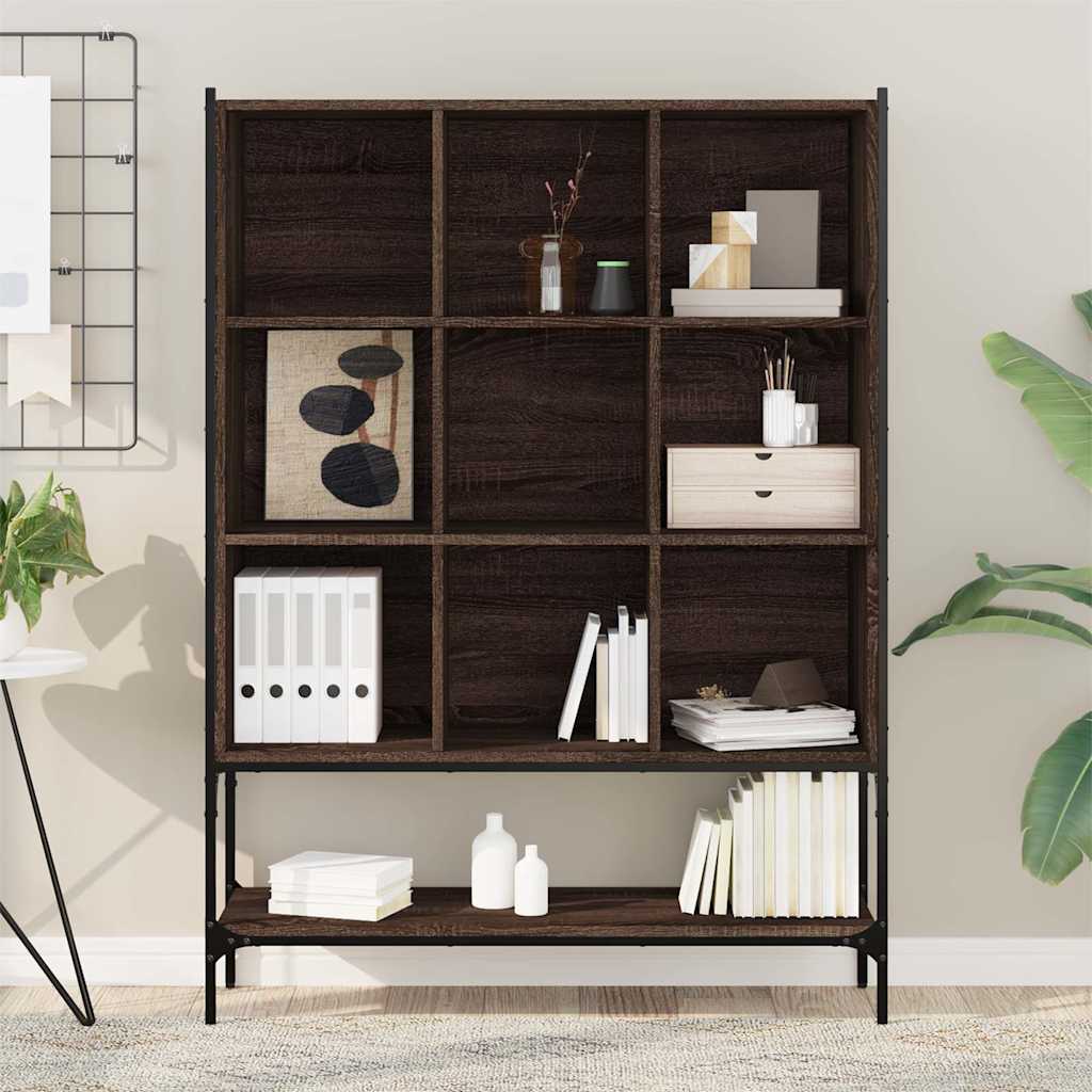 Bookcase Brown Oak 102x30x141,5 cm Engineered Wood