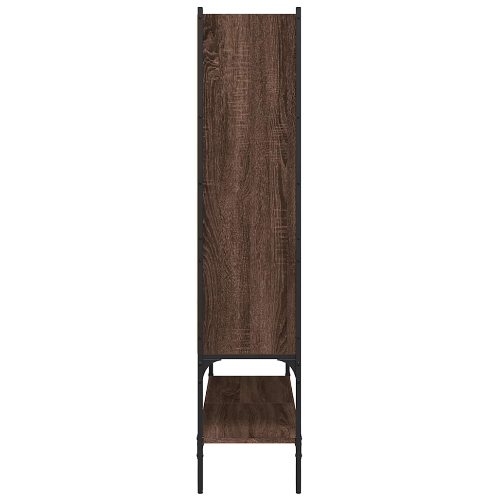 Bookcase Brown Oak 102x30x141,5 cm Engineered Wood