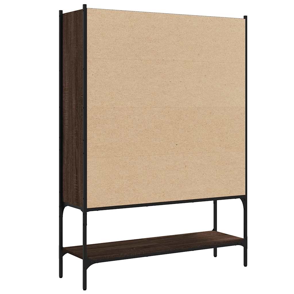 Bookcase Brown Oak 102x30x141,5 cm Engineered Wood