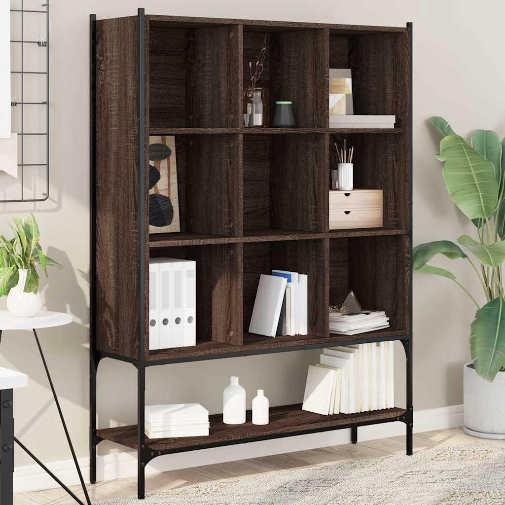 Bookcase Brown Oak 102x30x141,5 cm Engineered Wood
