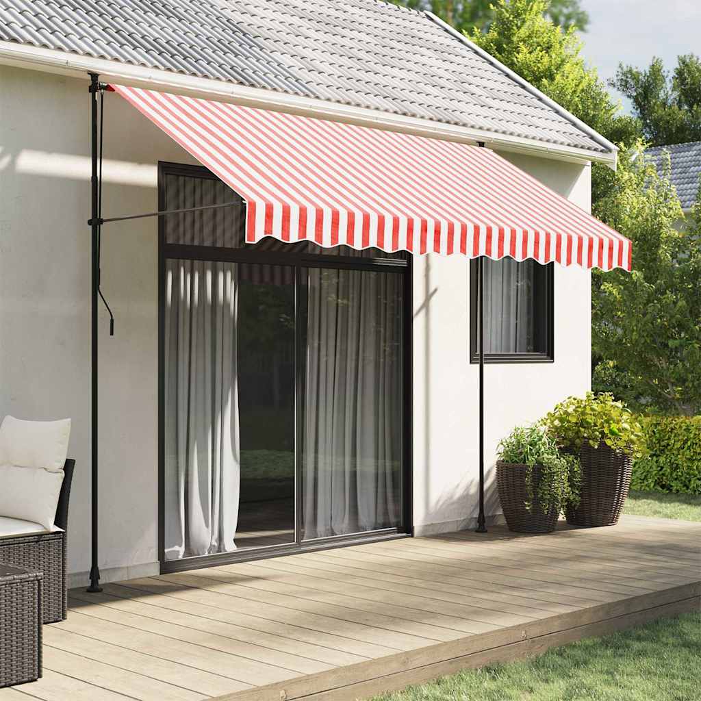 Replacement Awning Fabric | Red and white