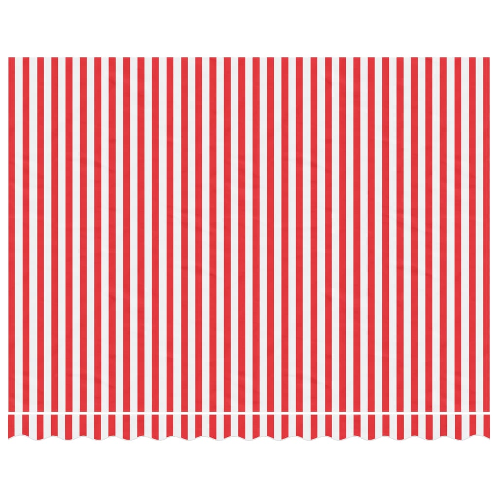 vidaXL Replacement Fabric for Awning Red and White Stripe 3.5x2.5 m