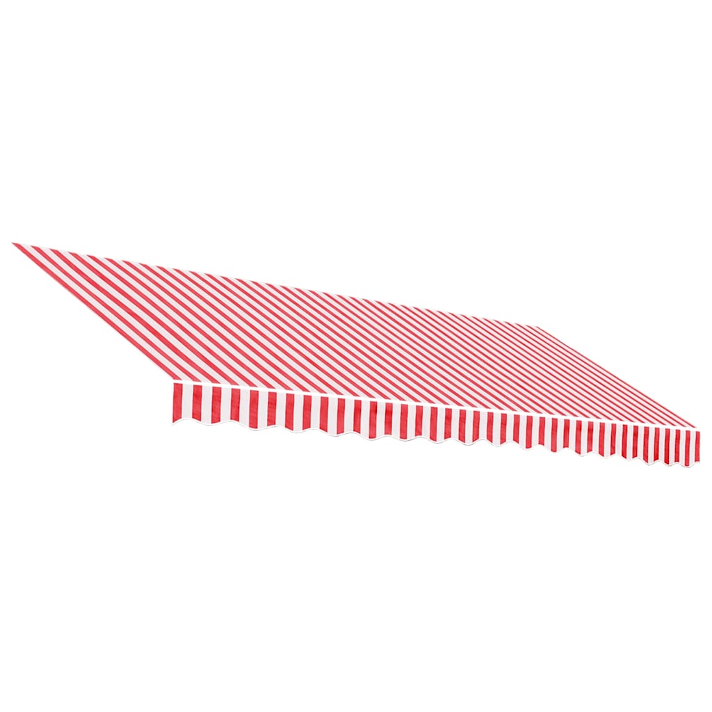 Awning Replacement Fabric Red and White 4x3 m Polyester