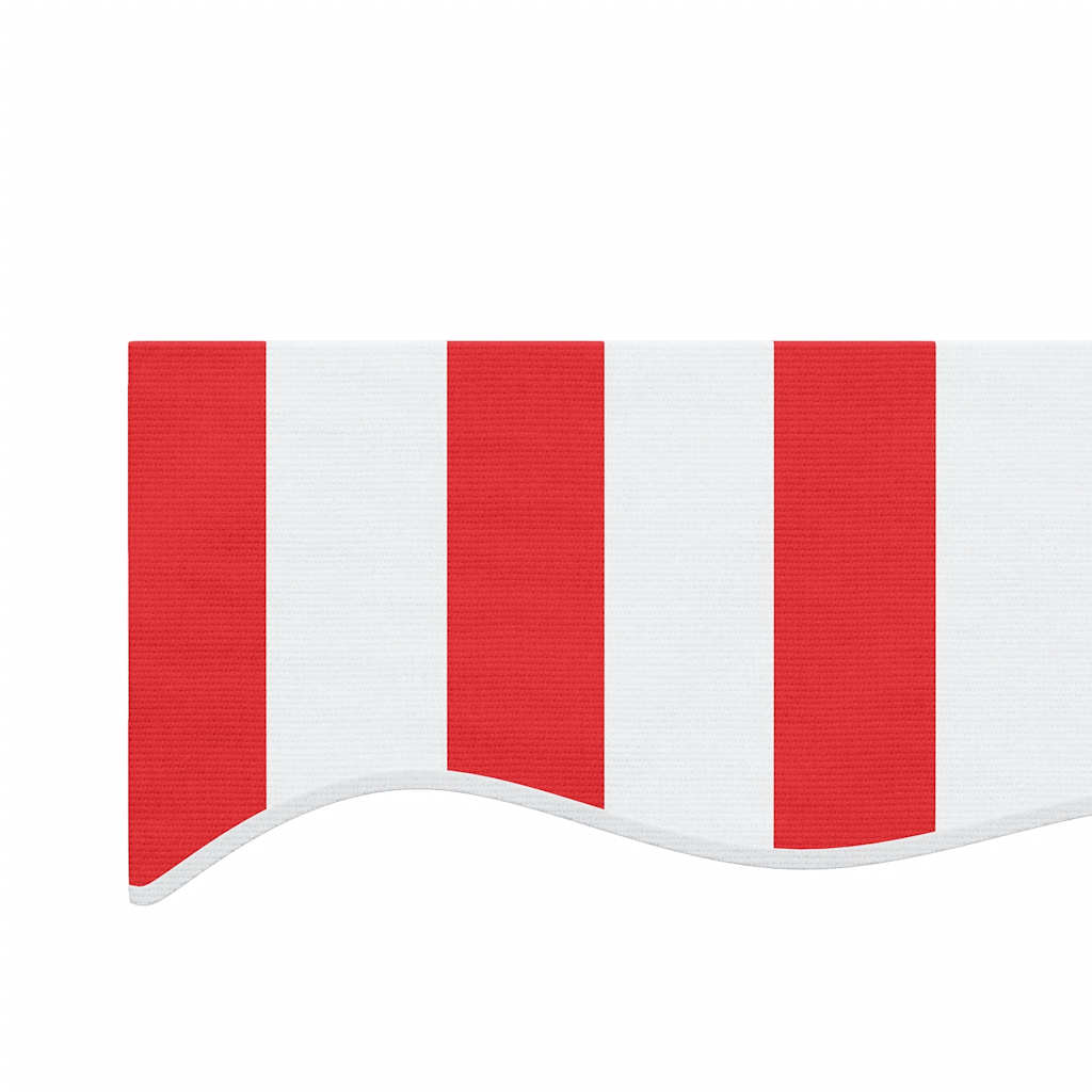 Awning Replacement Fabric Red and White 4x3 m Polyester