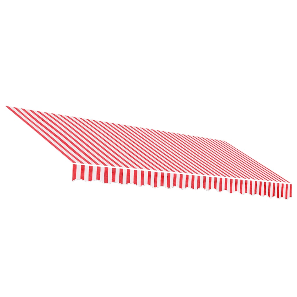 Replacement Fabric for Awning Red and White Stripe 4x3.5 m