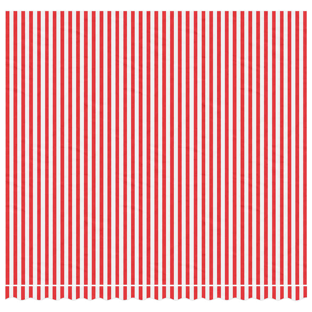 Replacement Fabric for Awning Red and White Stripe 4x3.5 m