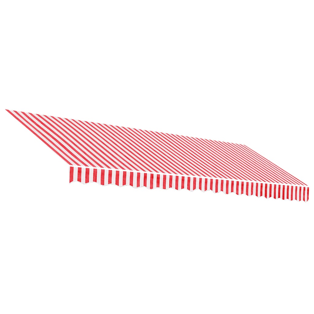 Awning Replacement Fabric Red and White 450x300 cm Polyester