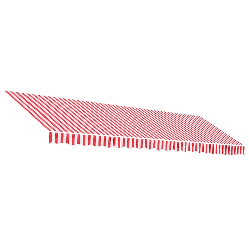 Replacement Fabric for Awning Red and White Stripe 5x3 m