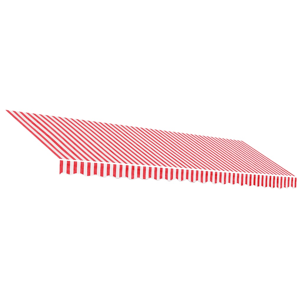 Awning Replacement Fabric Red and White 500x300 cm Polyester