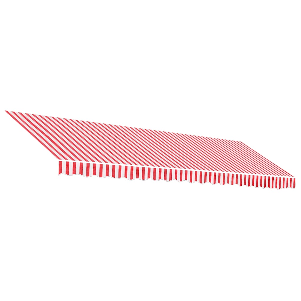 Replacement Fabric for Awning Red and White Stripe 5x3.5 m