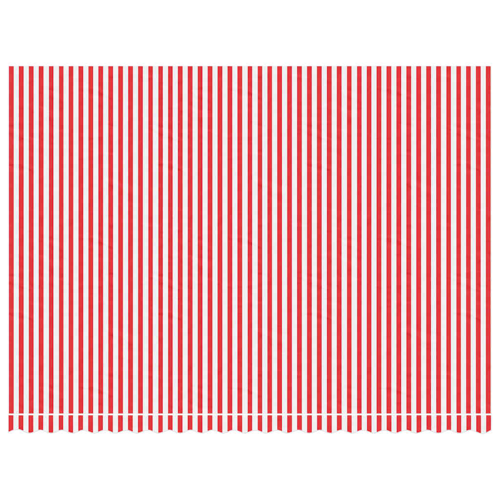 Replacement Fabric for Awning Red and White Stripe 5x3.5 m