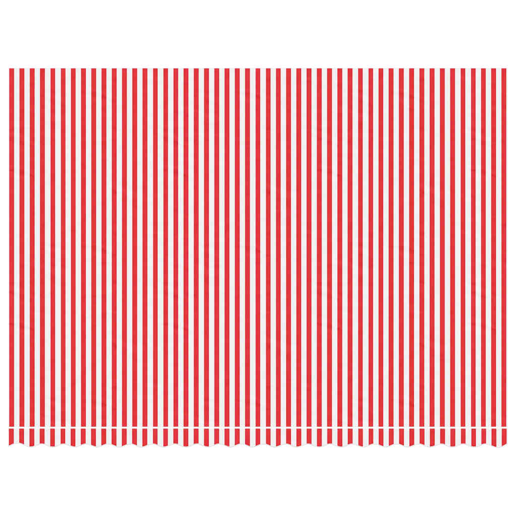 Awning Replacement Fabric Red and White 500x350 cm Polyester