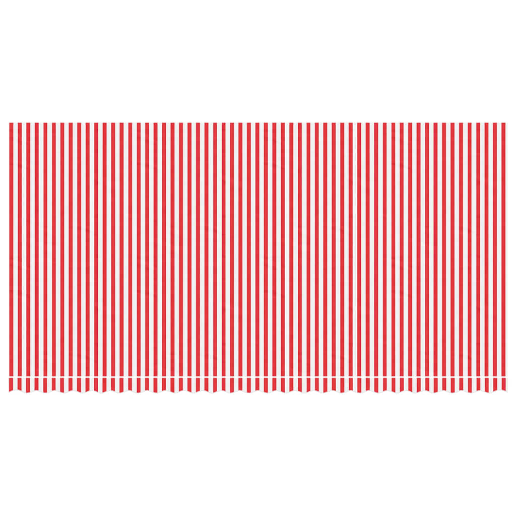 Replacement Fabric for Awning Red and White Stripe 6x3 m