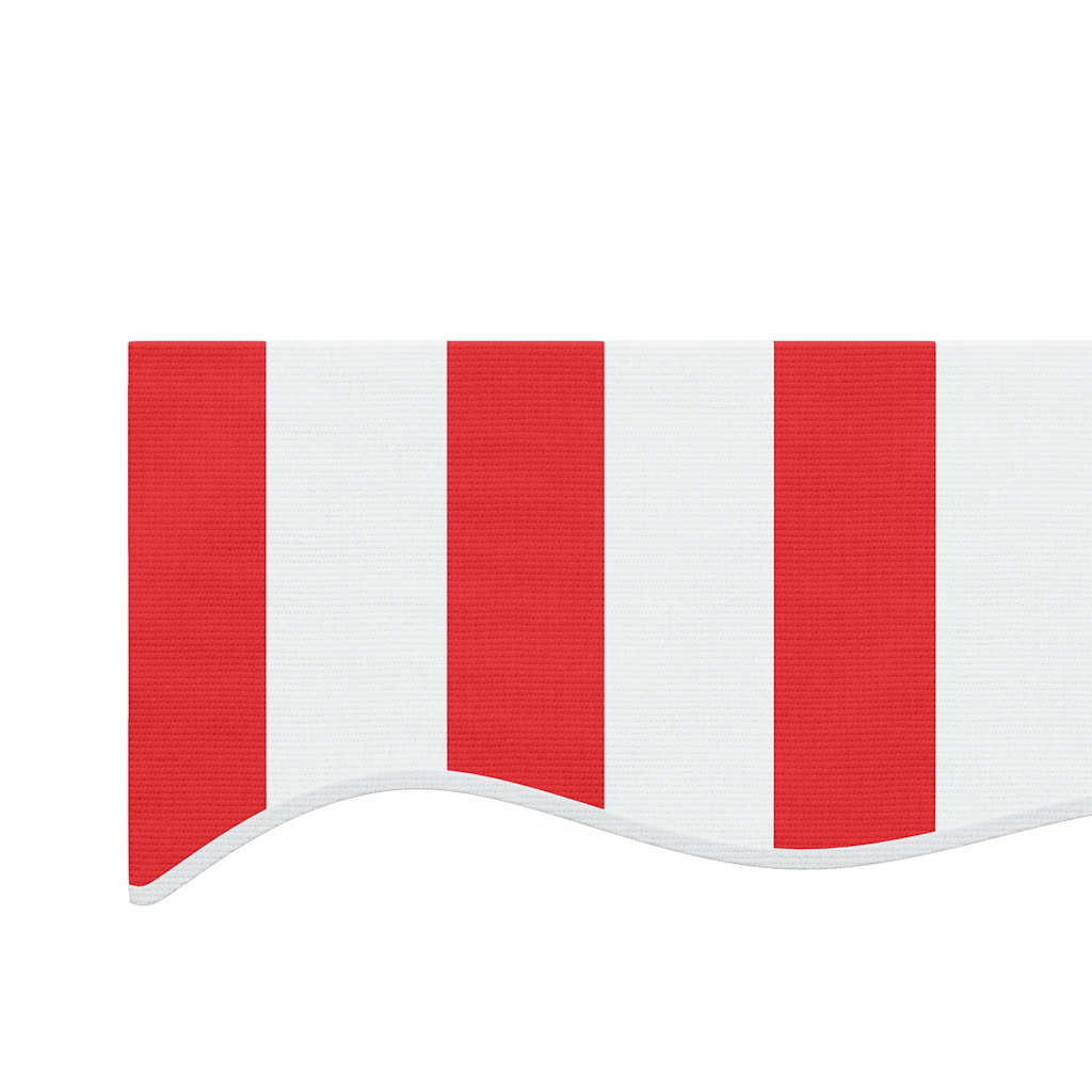 Replacement Fabric for Awning Red and White Stripe 6x3 m