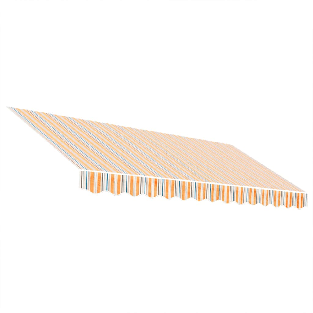 Awning Replacement Fabric Orange and Blue 3.5x2.5 m Polyester