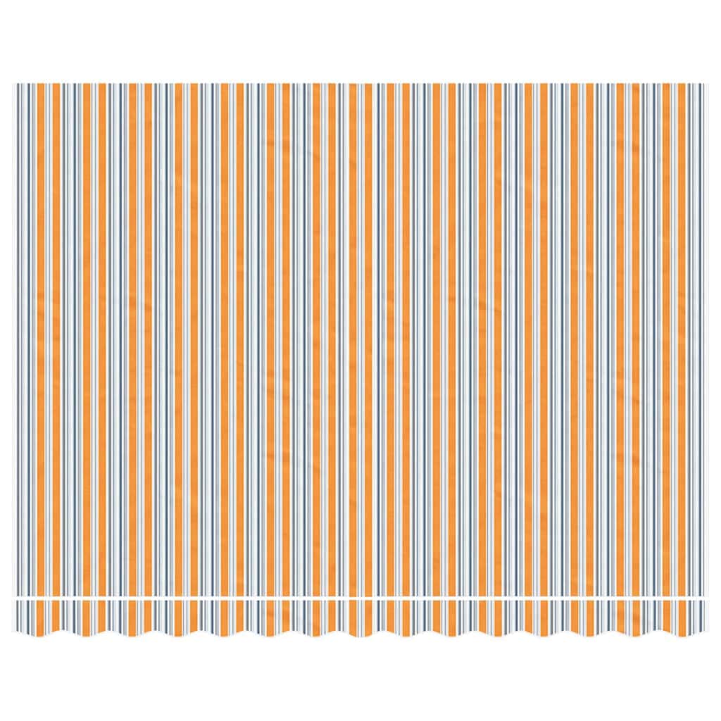 Awning Replacement Fabric Orange and Blue 3.5x2.5 m Polyester