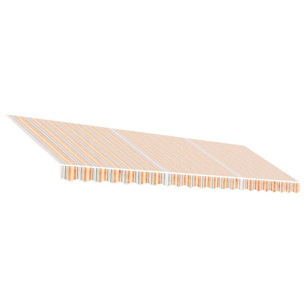 Awning Replacement Fabric Orange and Blue 5x3 m Polyester