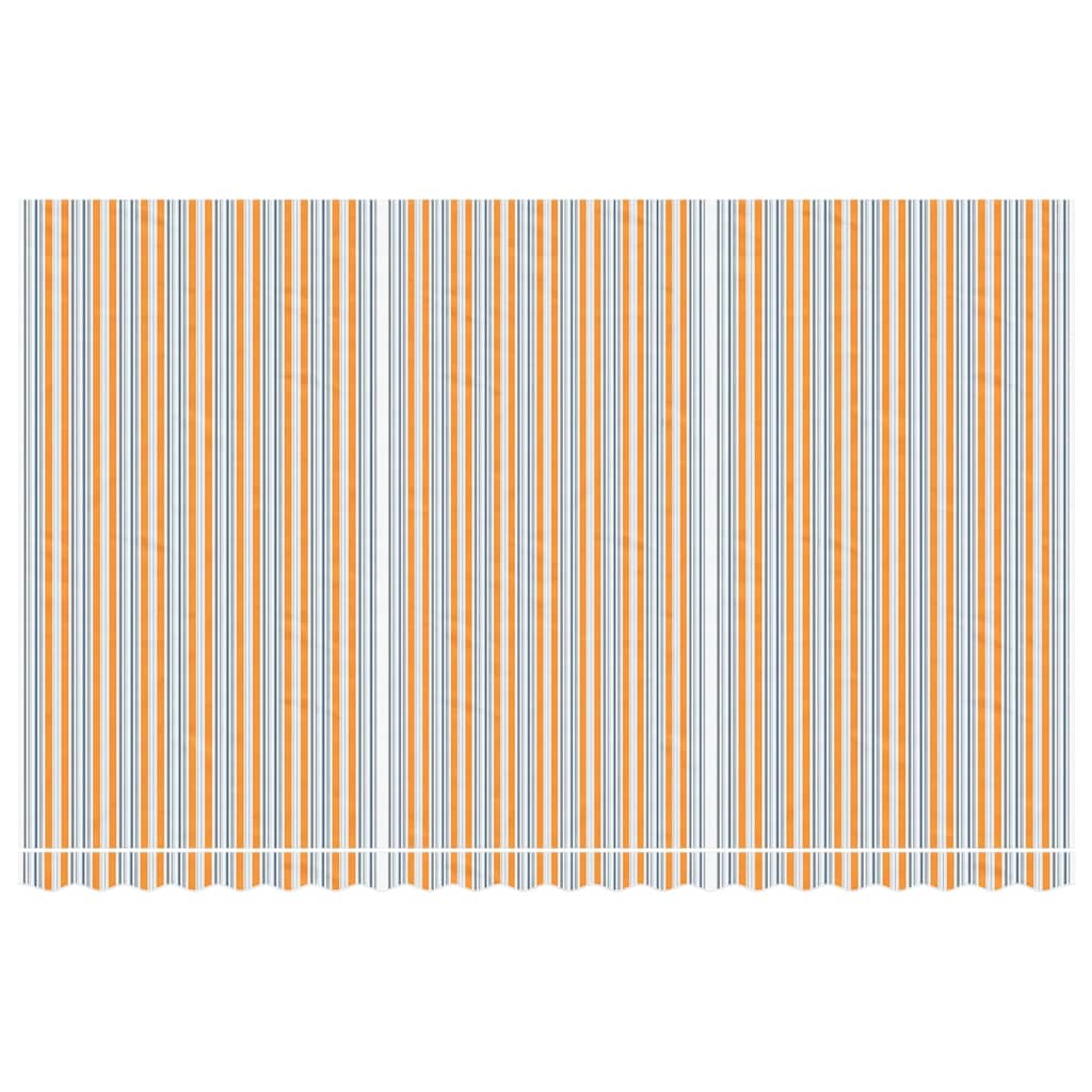 Awning Replacement Fabric Orange and Blue 5x3 m Polyester