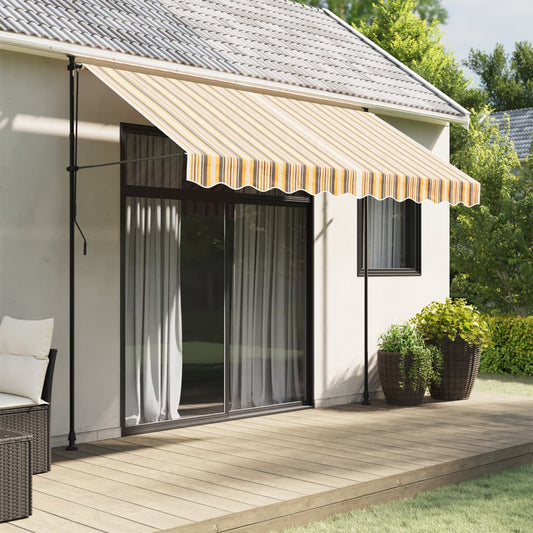 Awning Replacement Fabric Orange and Black 3x2.5 m Polyester